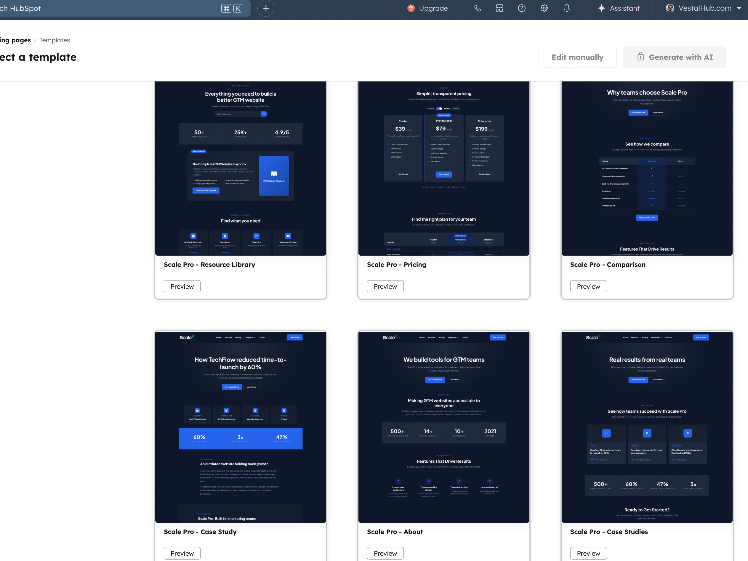 Premium GTM template library